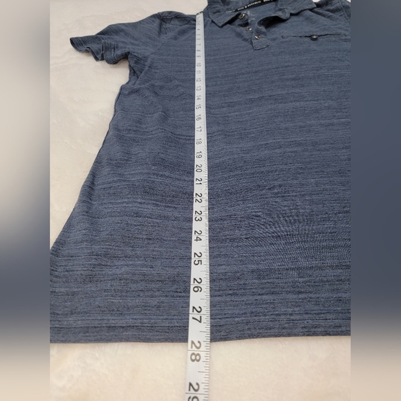 Rock & Republic Navy Blue Polo Shirt Short Sleeve - Picture 5 of 5